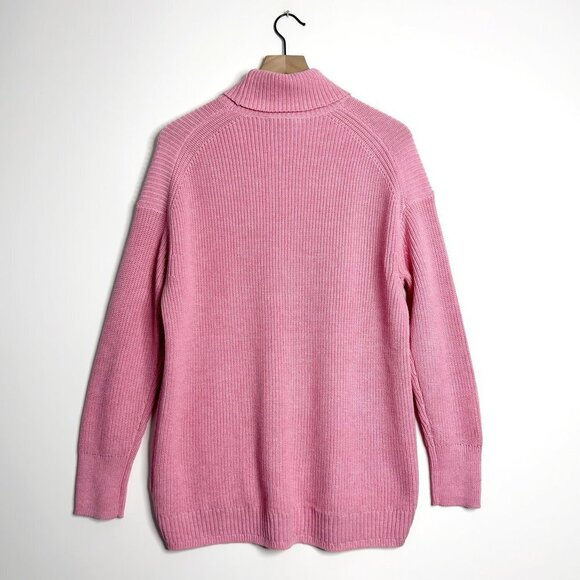 J. CREW Ribbed Cotton-Blend Relaxed Turtleneck Sweater - Picture 5 of 7